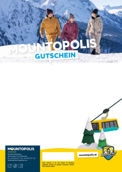 Gutsheinvorlage Freund wandern im Schnee